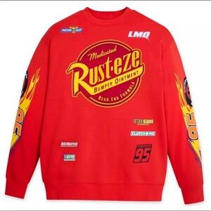 Disney Cars Pullover Sweatshirt Rust-Eze for Adults Disney Parks size XL